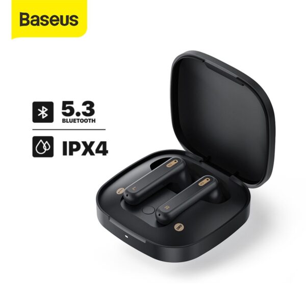 BASEUS BOWIE E16 TRUE WIRELESS BLUETOOTH EARPHONE TWS MINI EARBUDS - Hitam