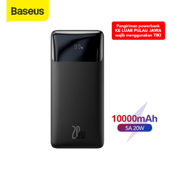 POWER BANK BASEUS 20W FAST CHARGING QUICK CHARGE 3.0 TYPE C PD